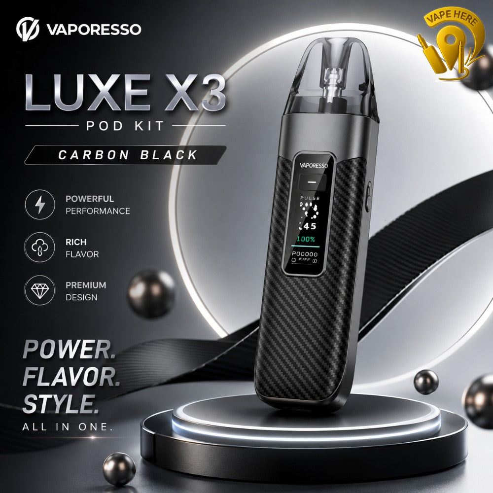  VAPORESSO LUXE X3 KIT 2600mAh Carbon Black Ajman, UAE