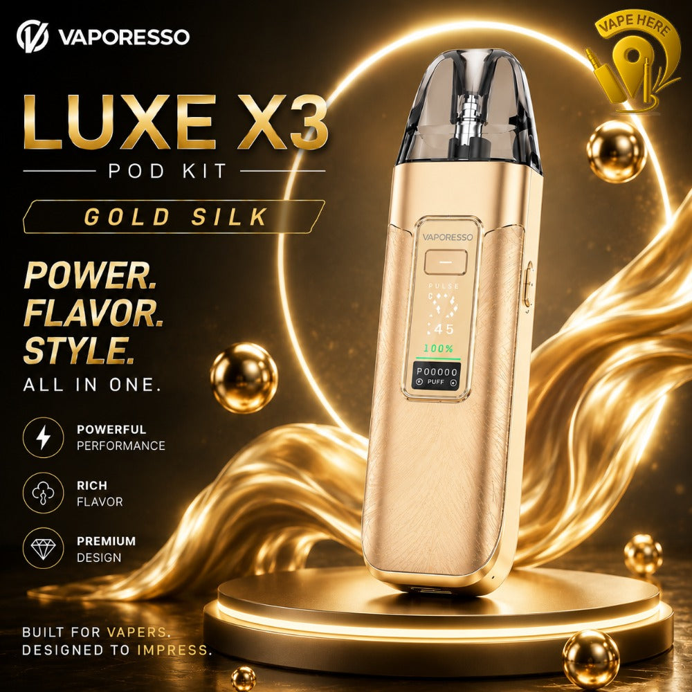  VAPORESSO LUXE X3 KIT 2600mAh Gold Silk Sharjah, UAE