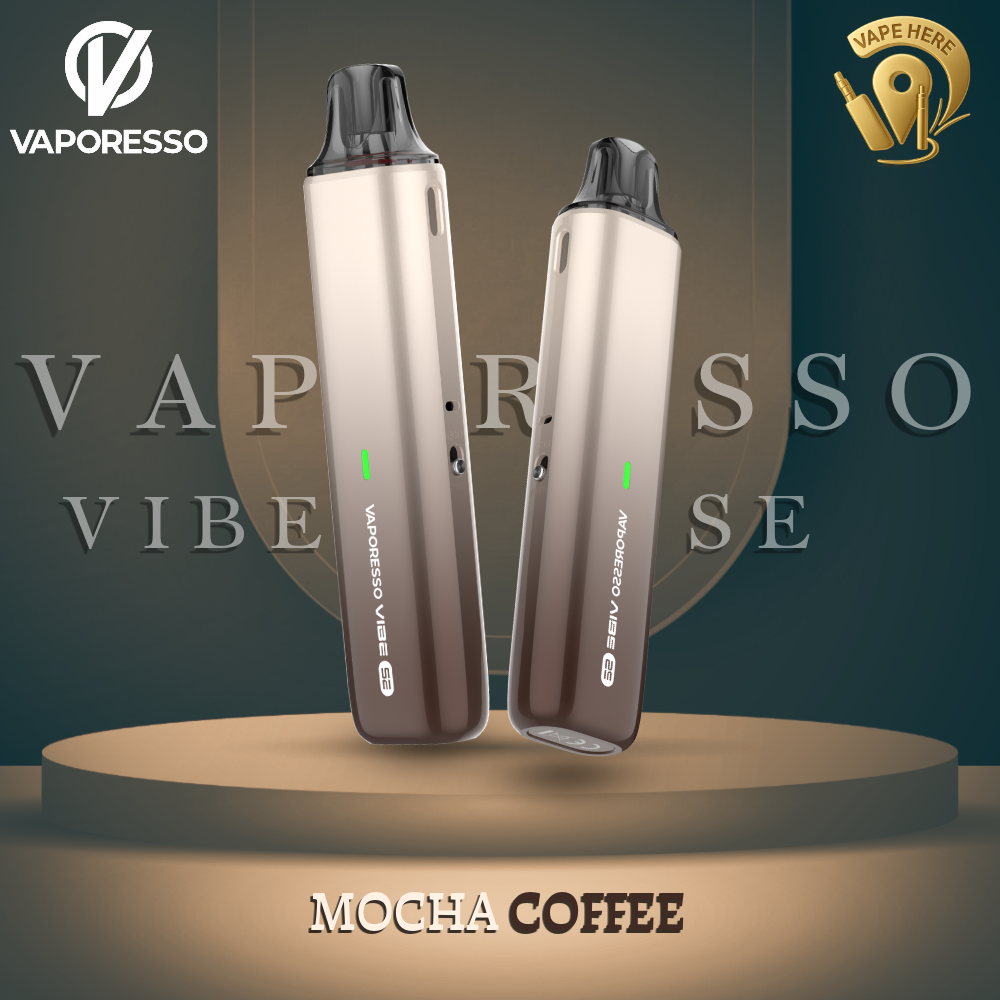 Buy Vaporesso Vibe SE Pod System | Super Vibe, Easy Life |Vape Here Store | Mocha Coffee | Vape Here Store Buy Vaporesso Vibe SE Pod System | Super Vibe, Easy Life |Vape Here Store | Mocha Coffee | Vape Here Store