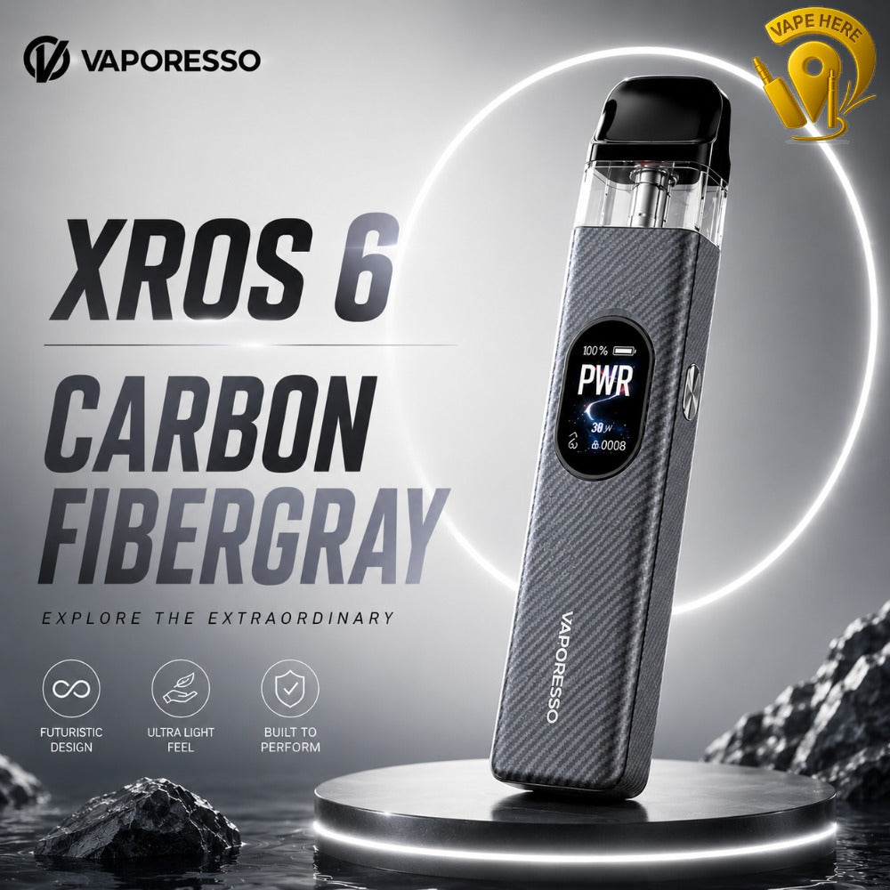 VAPORESSO XROS 6 30W 1800mAh Carbon Fiber Gray Fujairah, UAE