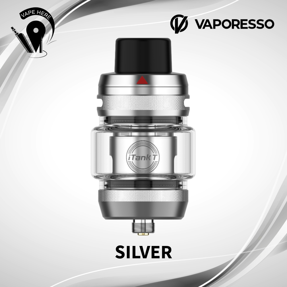VAPORESSO iTank T Top Airflow 6ml Tank For DTL Vaping | Silver | Vape Here Store VAPORESSO iTank T Top Airflow 6ml Tank For DTL Vaping | Silver | Vape Here Store