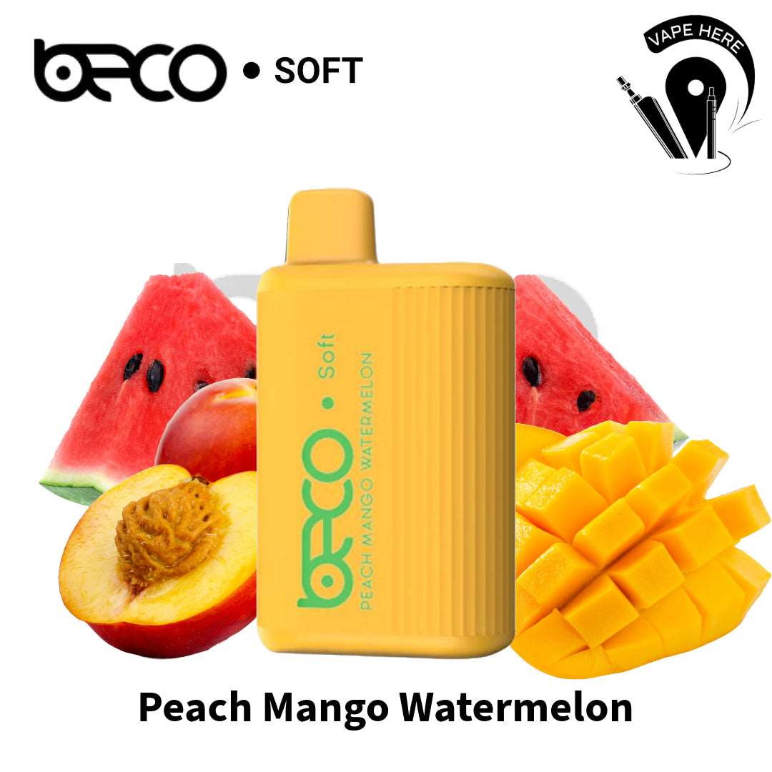 VAPTIO - BECO SOFT DISPOSABLE VAPE 6000 PUFFS Peach Mango Watermelon UAE Dubai