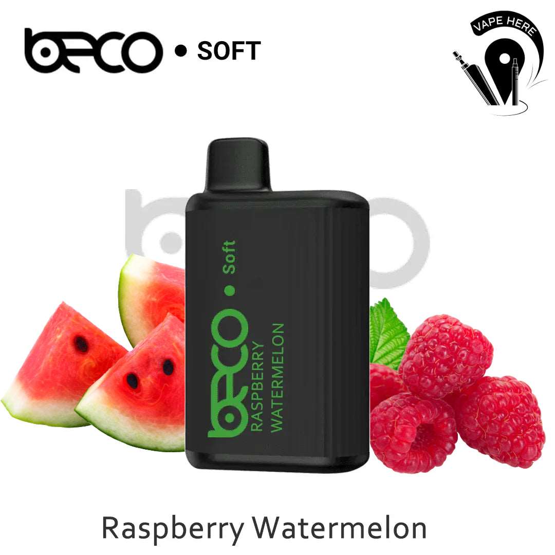 VAPTIO - BECO SOFT DISPOSABLE VAPE 6000 PUFFS Raspberry Watermelon UAE Abu Dhabi