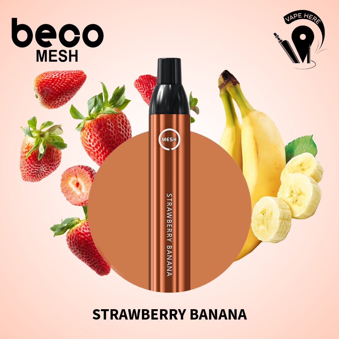 VAPTIO BECO MESH - DISPOSABLE VAPE DEVICE (2200 PUFFS) Strawberry Banana UAE Al Ain