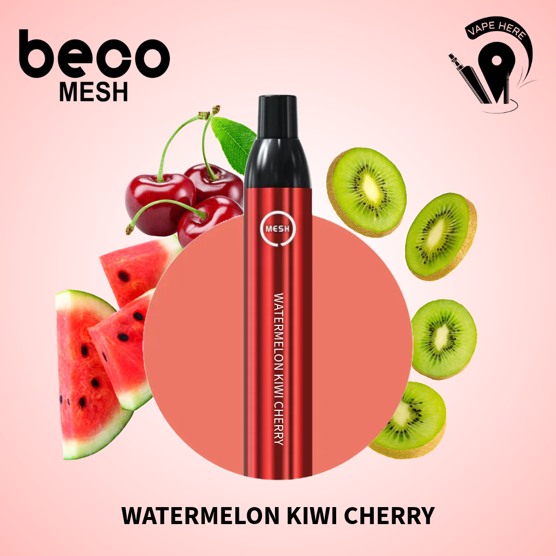 VAPTIO BECO MESH - DISPOSABLE VAPE DEVICE (2200 PUFFS) Watermelon Kiwi Cherry UAE Abu Dhabi