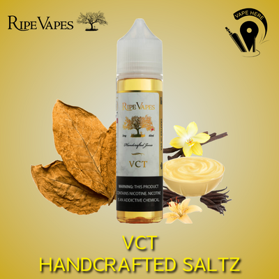 VCT ORIGINAL 60 & 120ml E-Liquids (Vanilla, Custard, Tobacco) - VCT Collection from Ripe Vapes