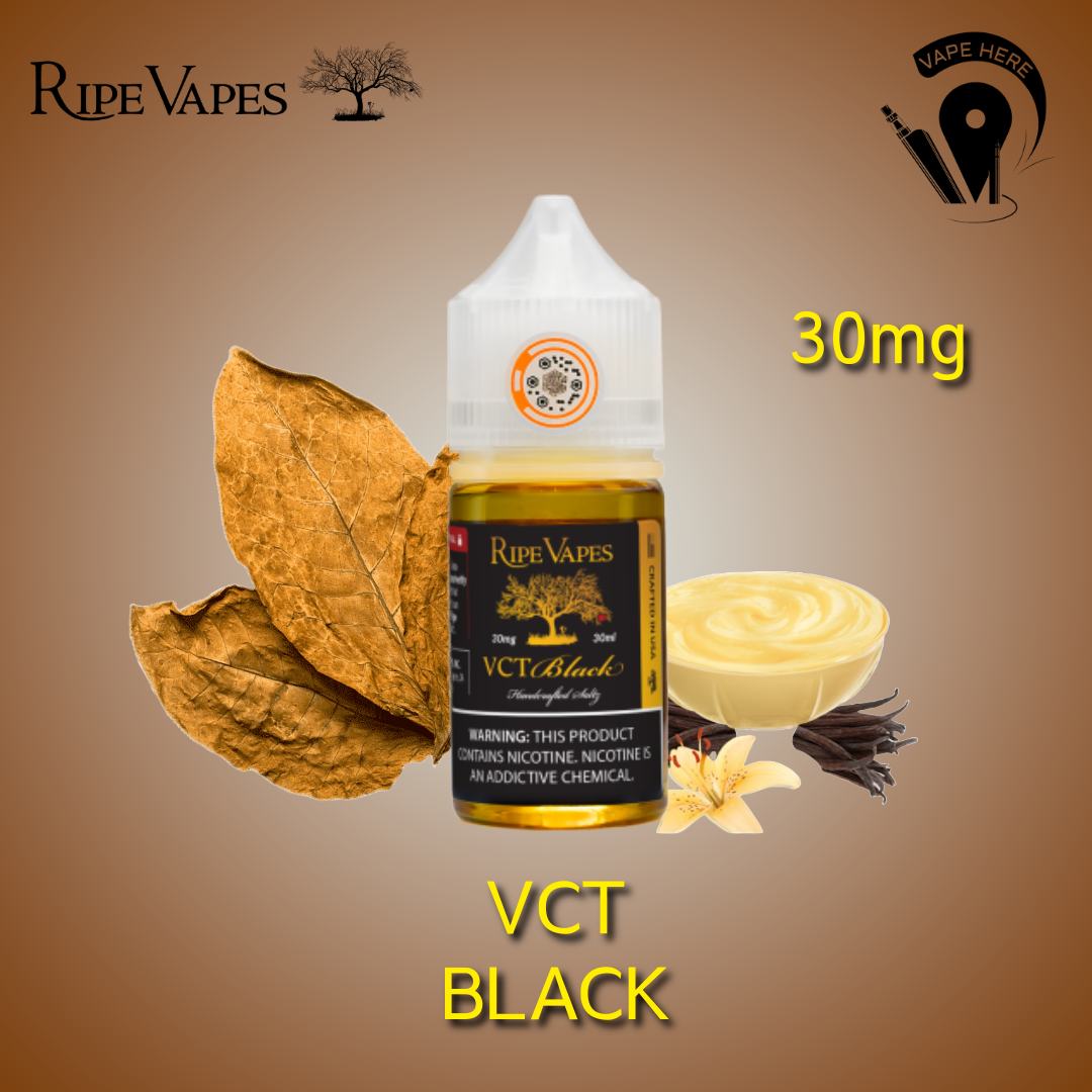 VCT Black 30ml SaltNic - VCT Collection from Ripe Vapes | Vape Here Store VCT Black 30ml SaltNic - VCT Collection from Ripe Vapes | Vape Here Store