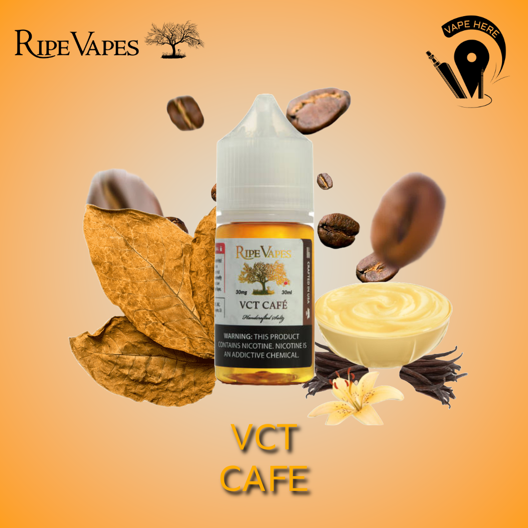 VCT CAF 30ml Nic Salt - VCT Collection from Ripe Vapes | Vape Here Store VCT CAF 30ml Nic Salt - VCT Collection from Ripe Vapes | Vape Here Store