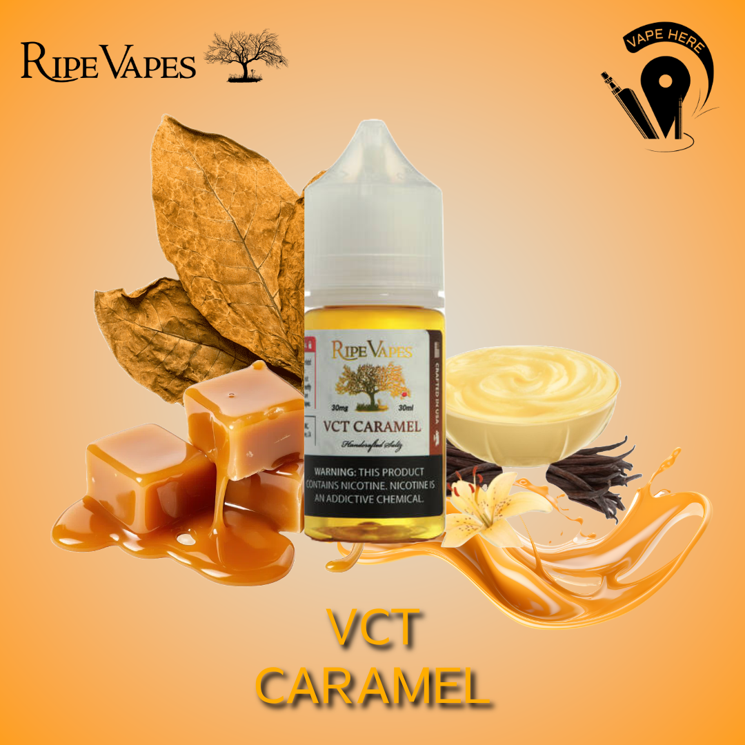 VCT CARAMEL 30ml Nic Salt - VCT Collection from Ripe Vapes UAE Abu Dhabi & Dubai