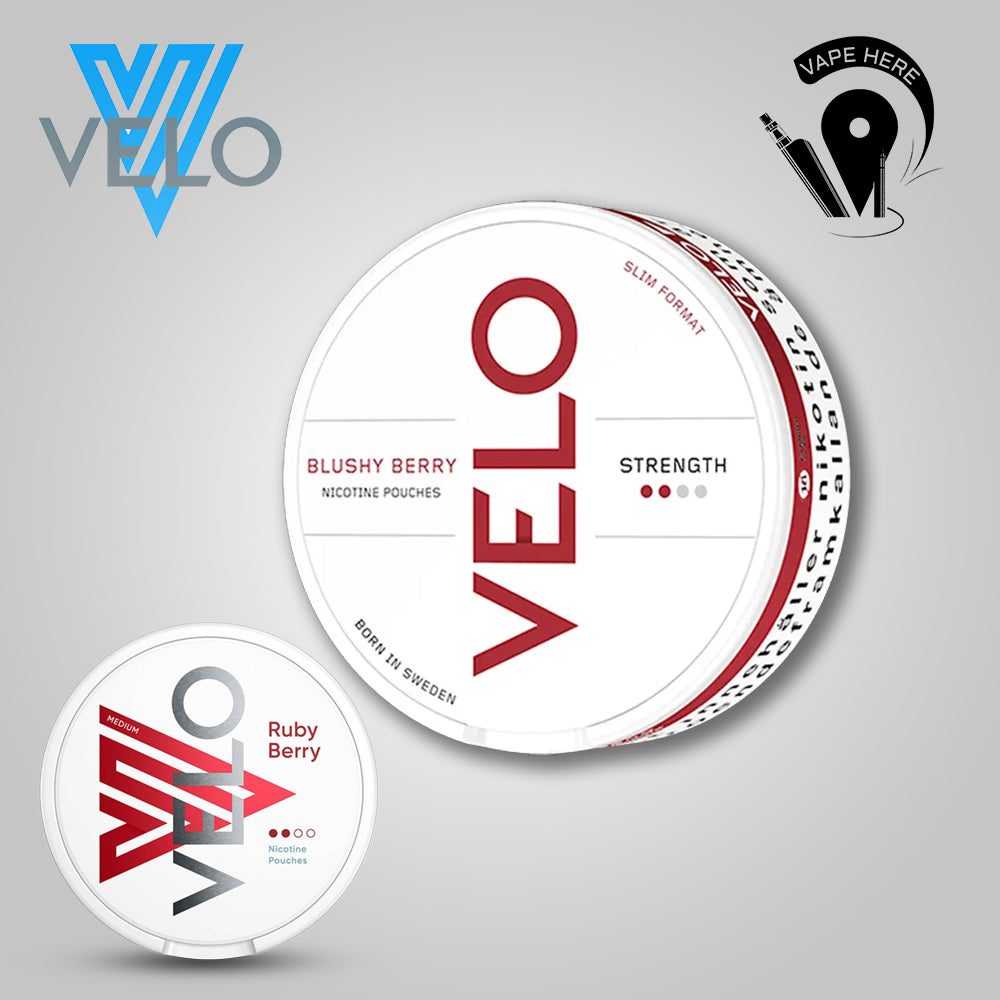 VELO Nicotine Pouches (Standard) Ruby Berry & Blushy Berry UAE Dubai