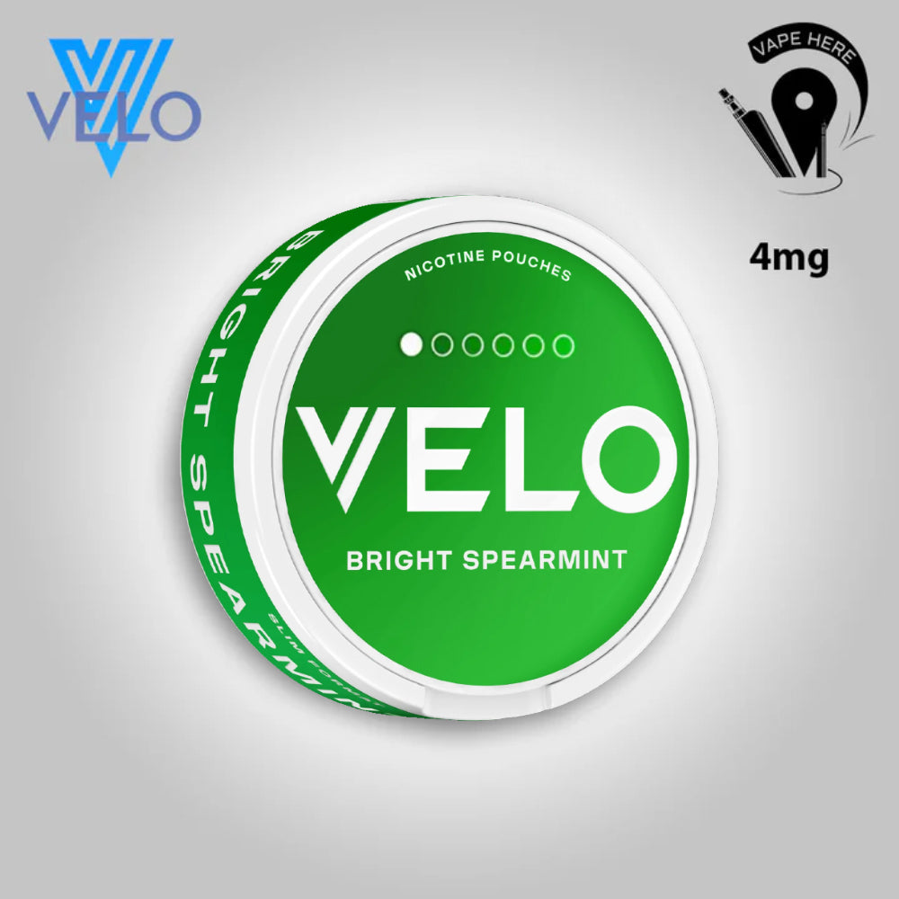 VELO Mini Nicotine Pouches - For New Users 4-8 mg Nicotine Strength Bright Spearmint UAE Abu Dhabi