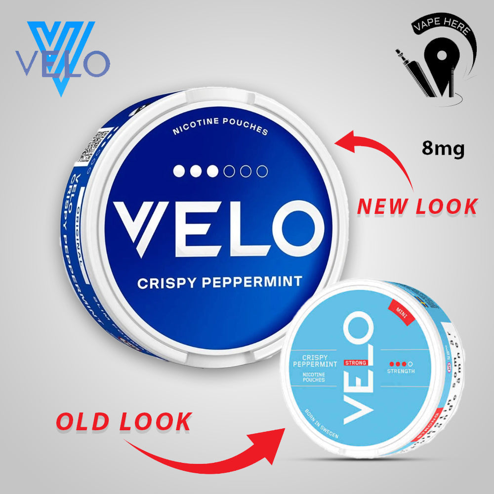 VELO Mini Nicotine Pouches - For New Users 4-8 mg Nicotine Strength Crispy Peppermint 8mg UAE Abu Dhabi & Dubai