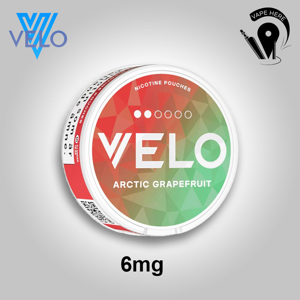 VELO Nicotine Pouches Dubai – Tobacco-Free Nicotine for Experienced Users Artic Grapefruit UAE Dubai