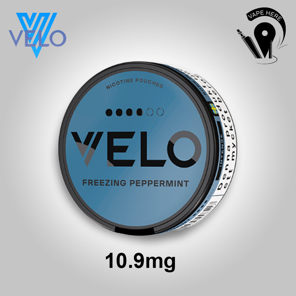 VELO Nicotine Pouches Dubai – Tobacco-Free Nicotine for Experienced Users Freezing Peppermint (4 Dots) UAE Al Ain 