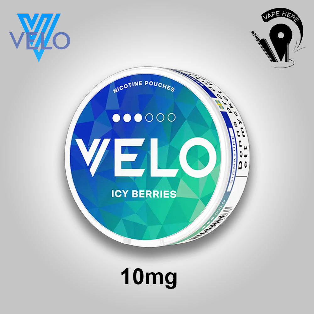 VELO Nicotine Pouches Dubai – Tobacco-Free Nicotine for Experienced Users Icy Berries UAE Ajman 