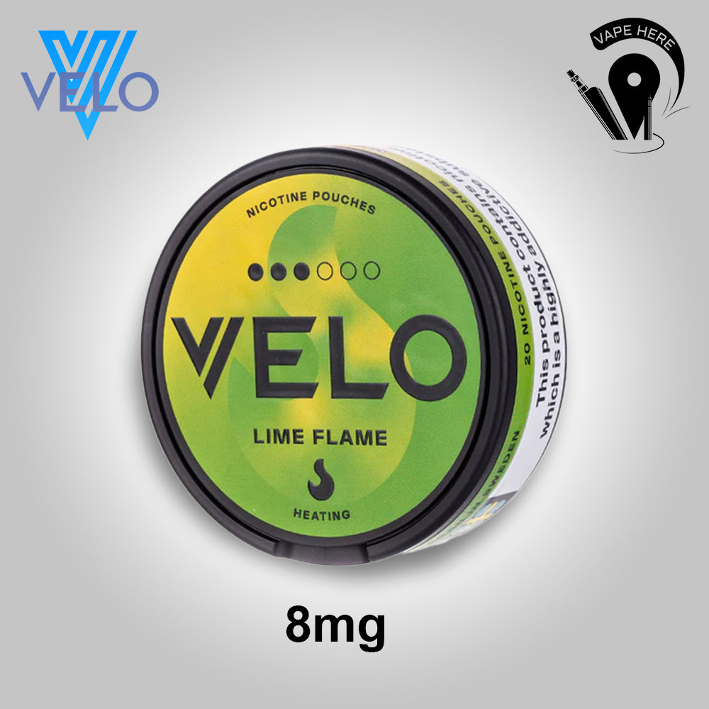 VELO Nicotine Pouches Dubai – Tobacco-Free Nicotine for Experienced Users Lime Flame UAE Al Sharjah 