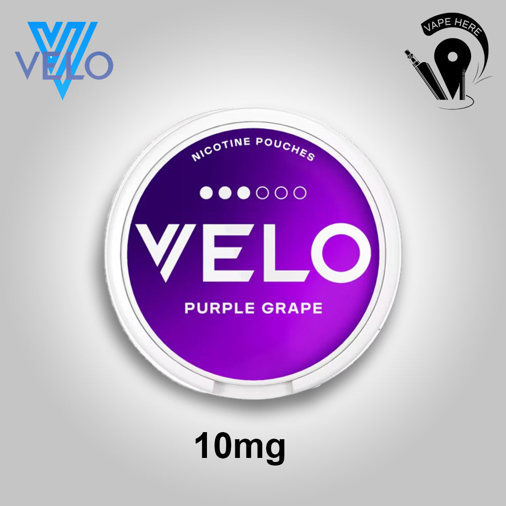 VELO Nicotine Pouches Dubai – Tobacco-Free Nicotine for Experienced Users Purple Grape UAE Dubai 