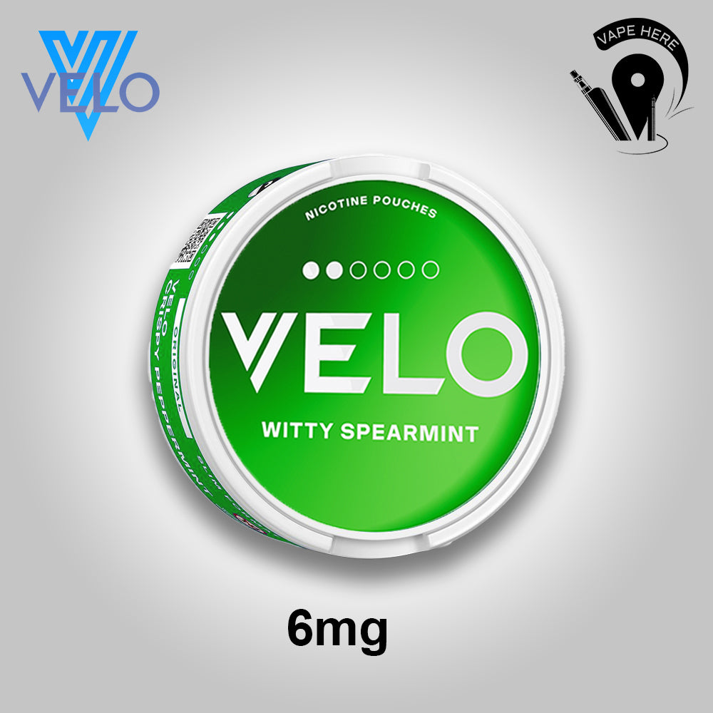 VELO Nicotine Pouches Dubai – Tobacco-Free Nicotine for Experienced Users Witty Spearmint UAE Dubai