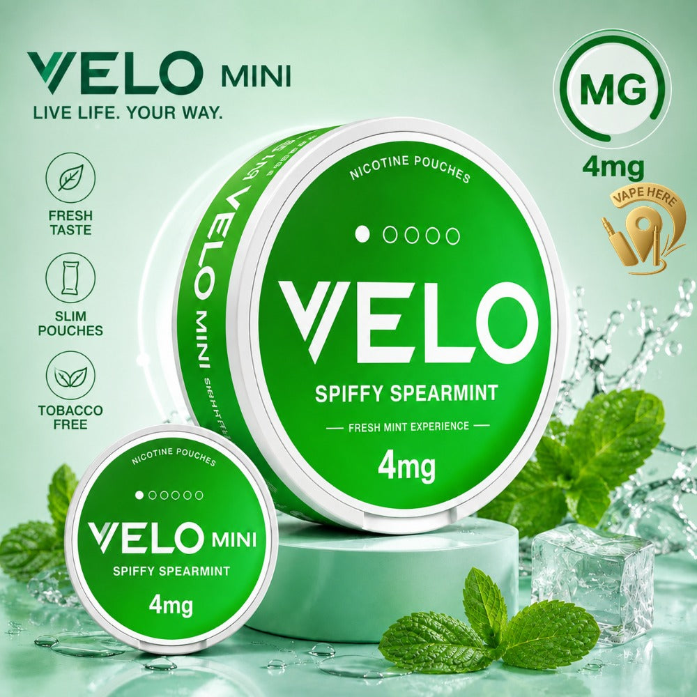 VELO Mini Nicotine Pouches Spiffy Spearmint UAE Abu Dhabi
