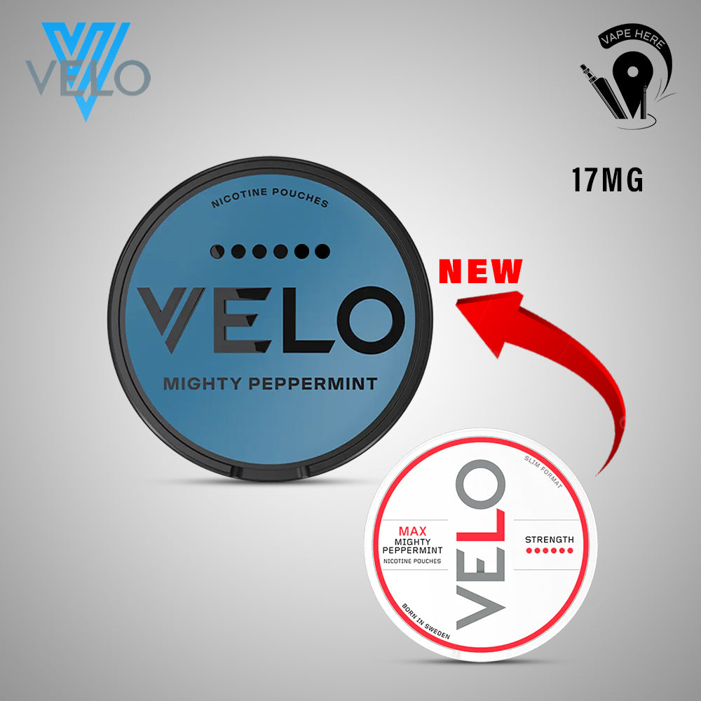 VELO Nicotine Pouches for Regular & Experienced Users Max Mighty Peppermint UAE Abu Dhabi & Dubai