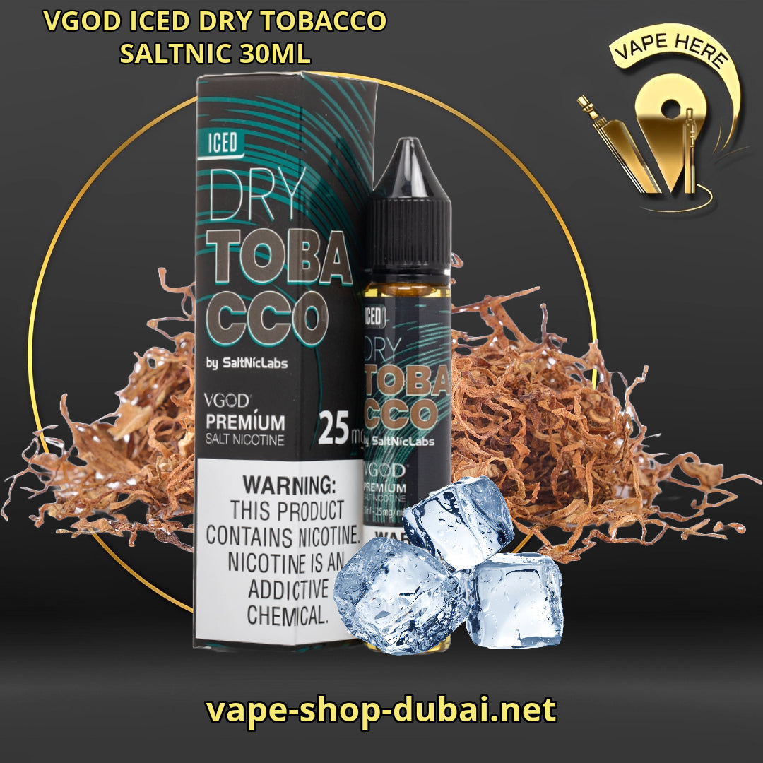 VGOD ICED DRY TOBACCO SALTNIC 30ML - Vape Here Store