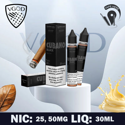 VGOD Cubano Black Nic Salts - 30ml Ajman UAE,