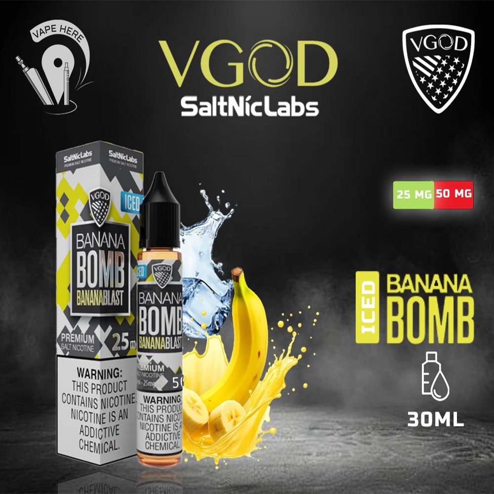 VGOD ICED BANANA BOMB SALTNIC 30ML UAE Abu Dhabi 