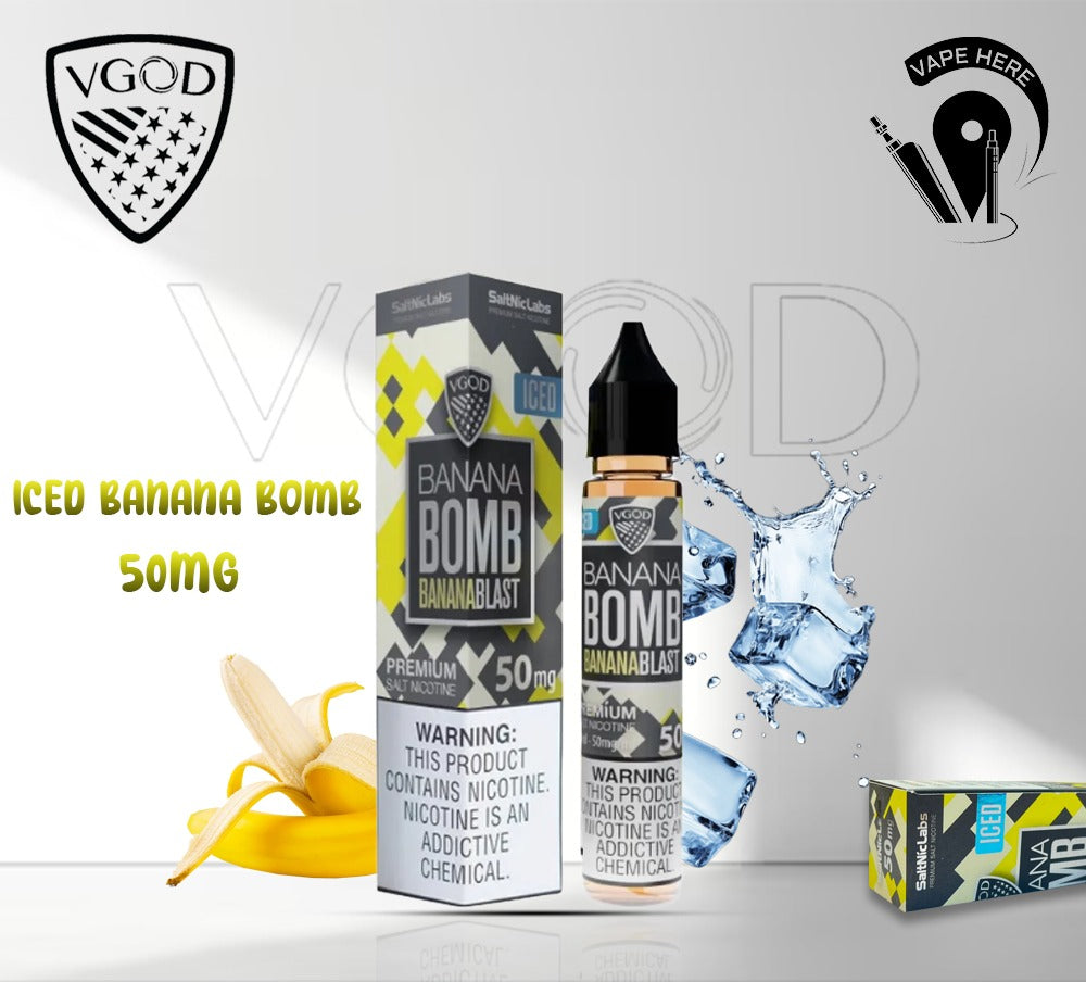 VGOD ICED BANANA BOMB SALTNIC 30ML Abu Dhabi UAE,