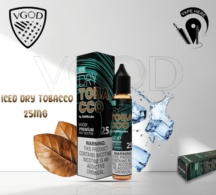 VGOD ICED DRY TOBACCO SALTNIC 30ML| Buy Vape Dubai | Vape Delivery Same Day  | Dubai & Abu Dhabi