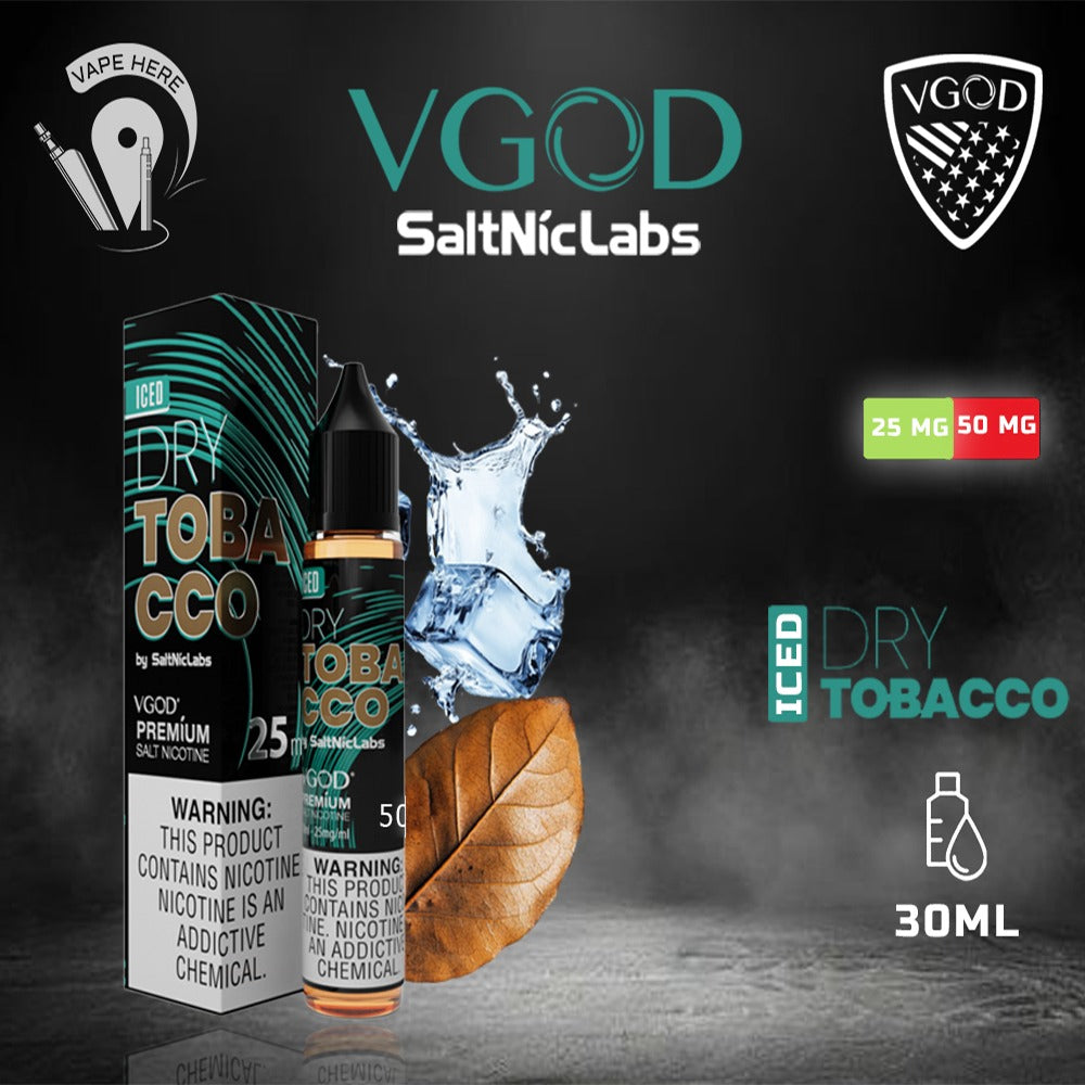 iced dry tobacco VGOD Ice SaltNic 30ML VGOD SaltNic Iced Dry Tobacco