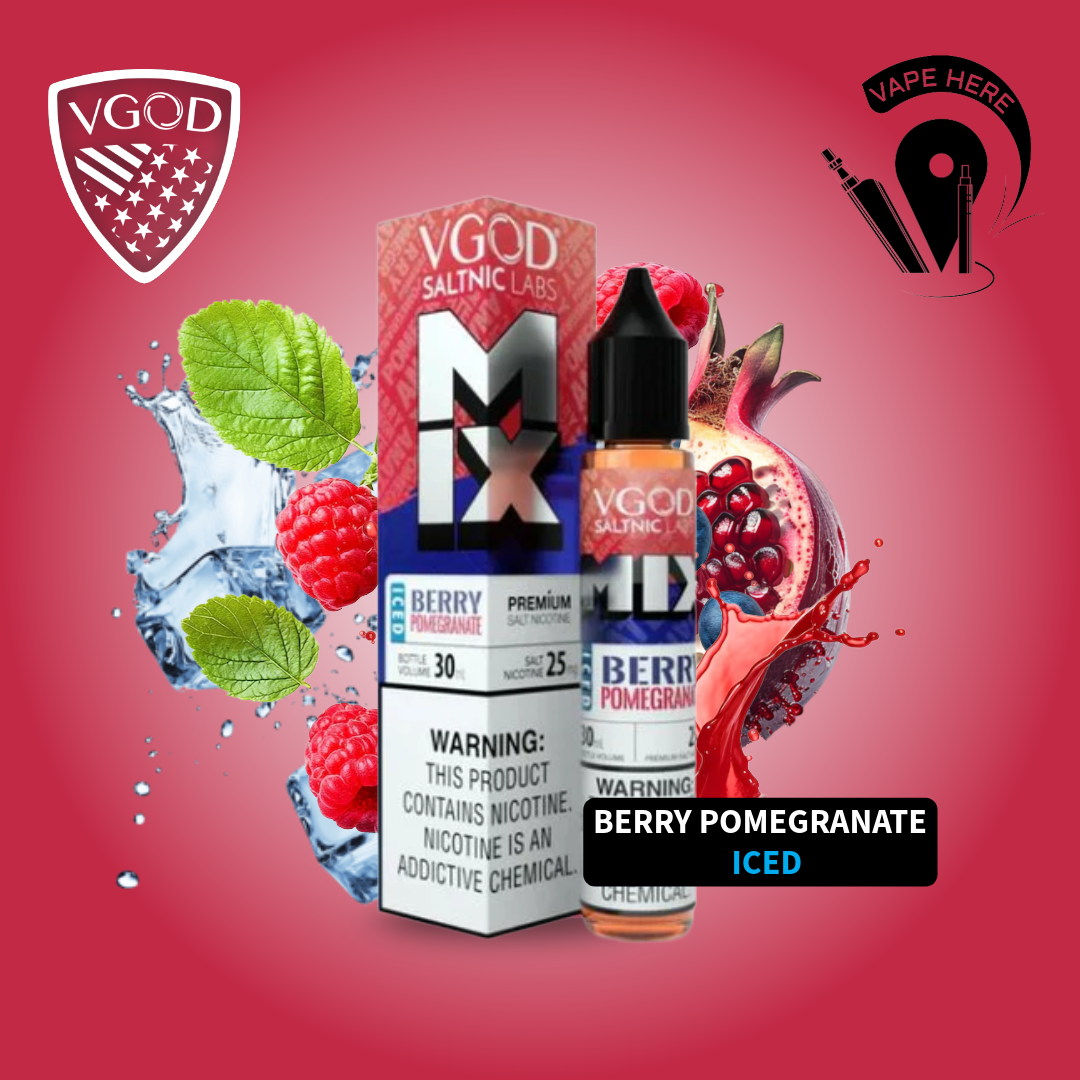 VGOD Iced Mix Series Nic Salt 30ml Iced Berry Pomegranate  25mg UAE Al Ain.png