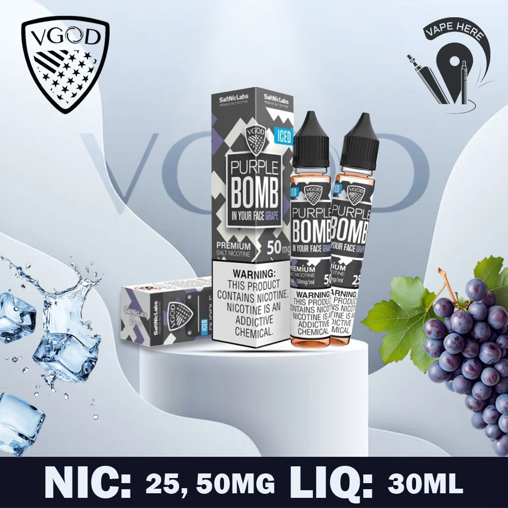 Purple Bomb Vape Juice VGOD Purple Bomb Fallen Grape Purple Bomb Vape Juice VGOD Purple Bomb Fallen Grape