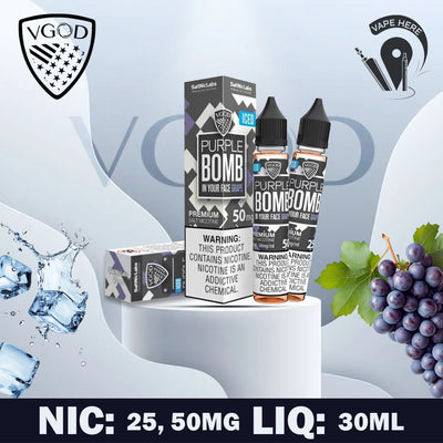 VGOD Iced Purple Bomb Nic Salts - 30ml Umm al quwain UAE,