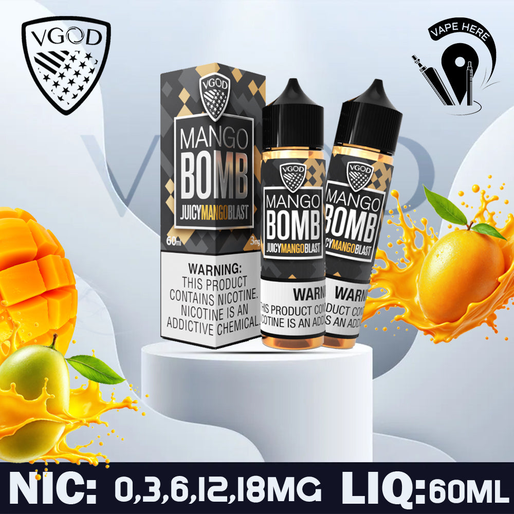 VGOD Mango Bomb - 60ML | Vape KSA best Price | Vape Store Online Riyadh |  Vape Jeddah Delivery | Vape Here Store