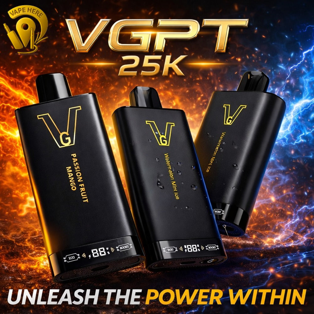 VGPT 25K Disposable Vape 25000 Puffs with LED Screen (20mg & 50mg Nicotine)