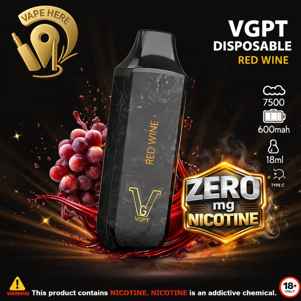 VGPT DISPOSABLE VAPE (20mg&50mg) 7500 PUFFS Red Wine 0mg UAE Al Sharjah 