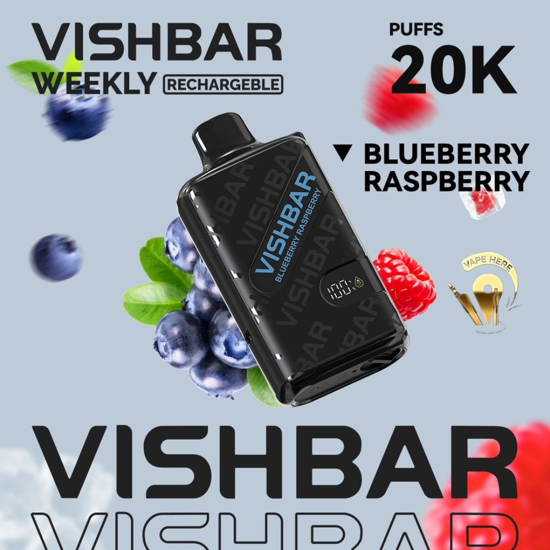 VISHBAR Weekly 20000 PUFFS DISPOSABLE VAPE Blueberry Raspberry UAE Al Ain