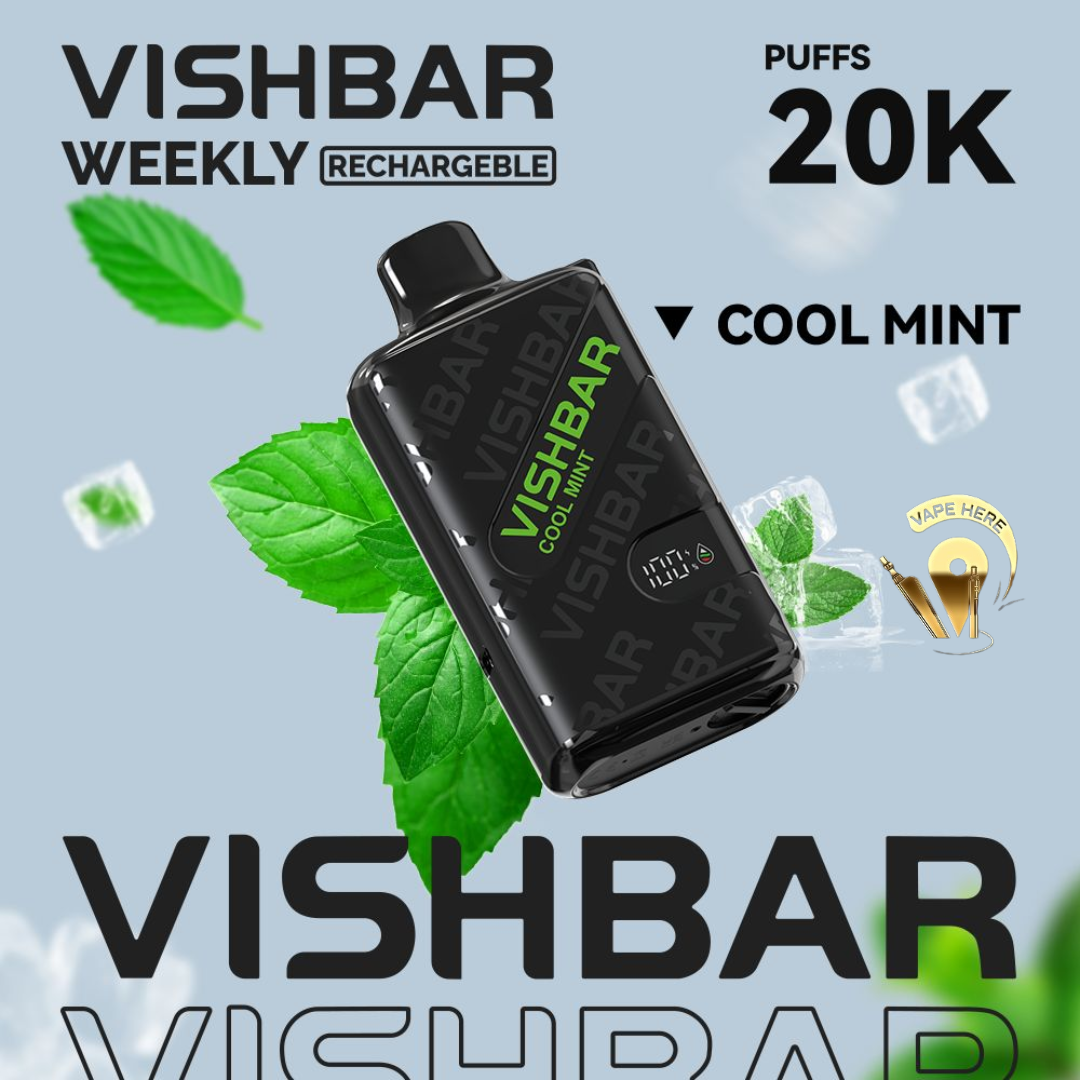 VISHBAR Weekly 20000 PUFFS DISPOSABLE VAPE Cool Mint UAE Al Ain