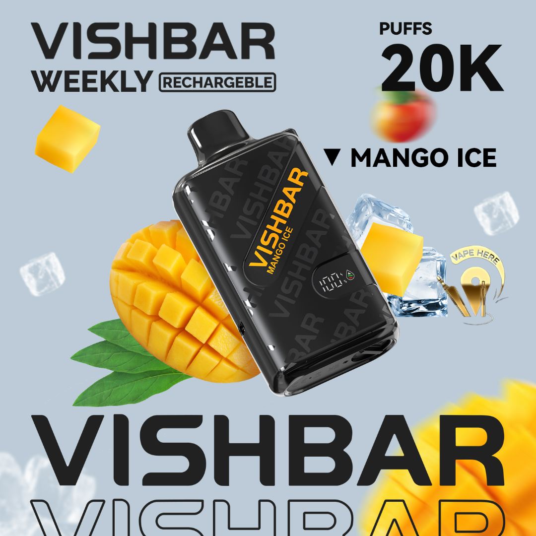 VISHBAR Weekly 20000 PUFFS DISPOSABLE VAPE Mango Ice UAE Sharjah