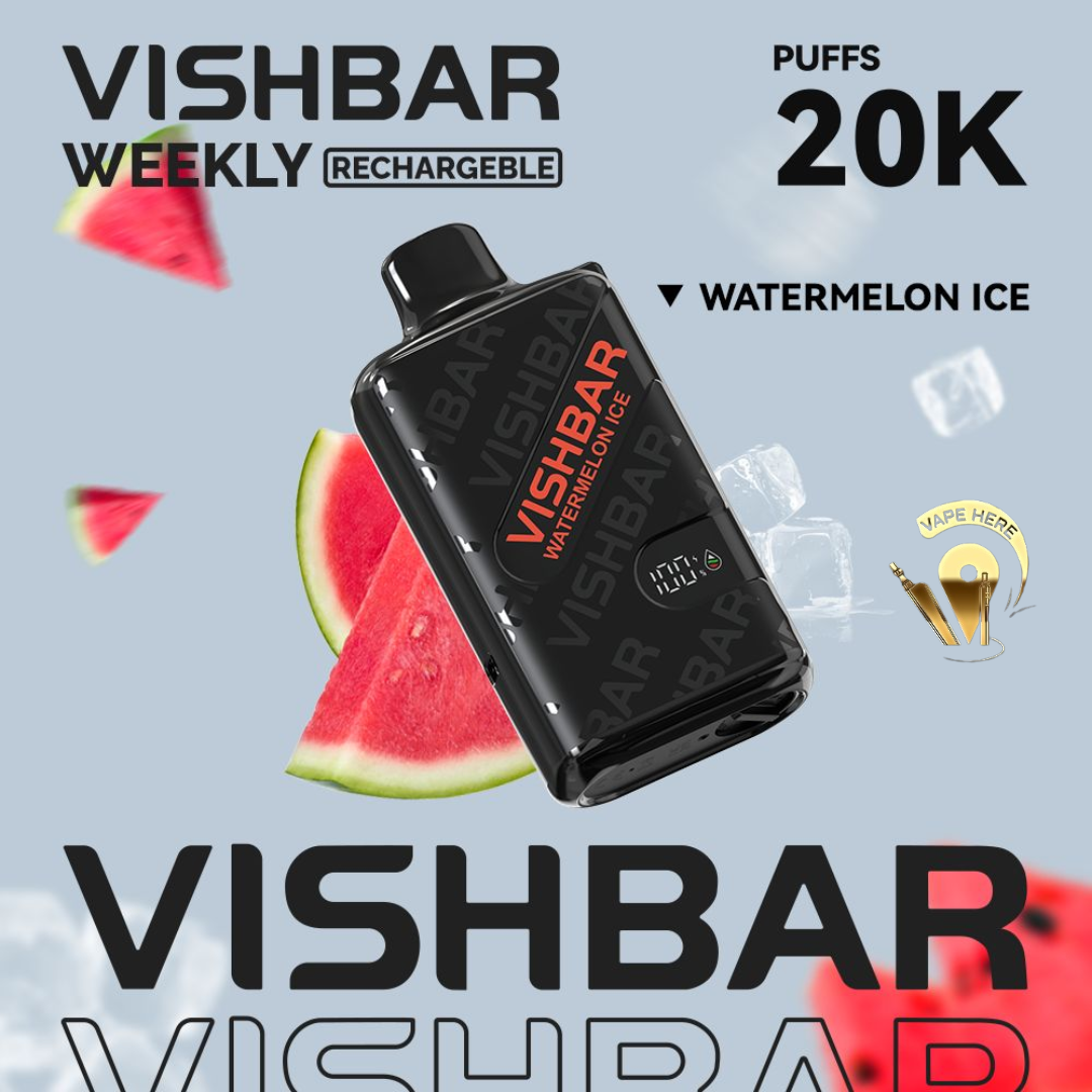 VISHBAR Weekly 20000 PUFFS DISPOSABLE VAPE Watermelon Ice UAE  Fujairah