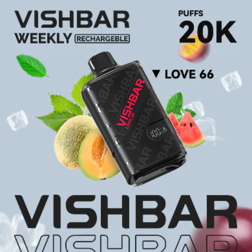 VISHBAR Weekly 20K PUFFS DISPOSABLE VAPE Love 66 UAE Ras Al Khaimah