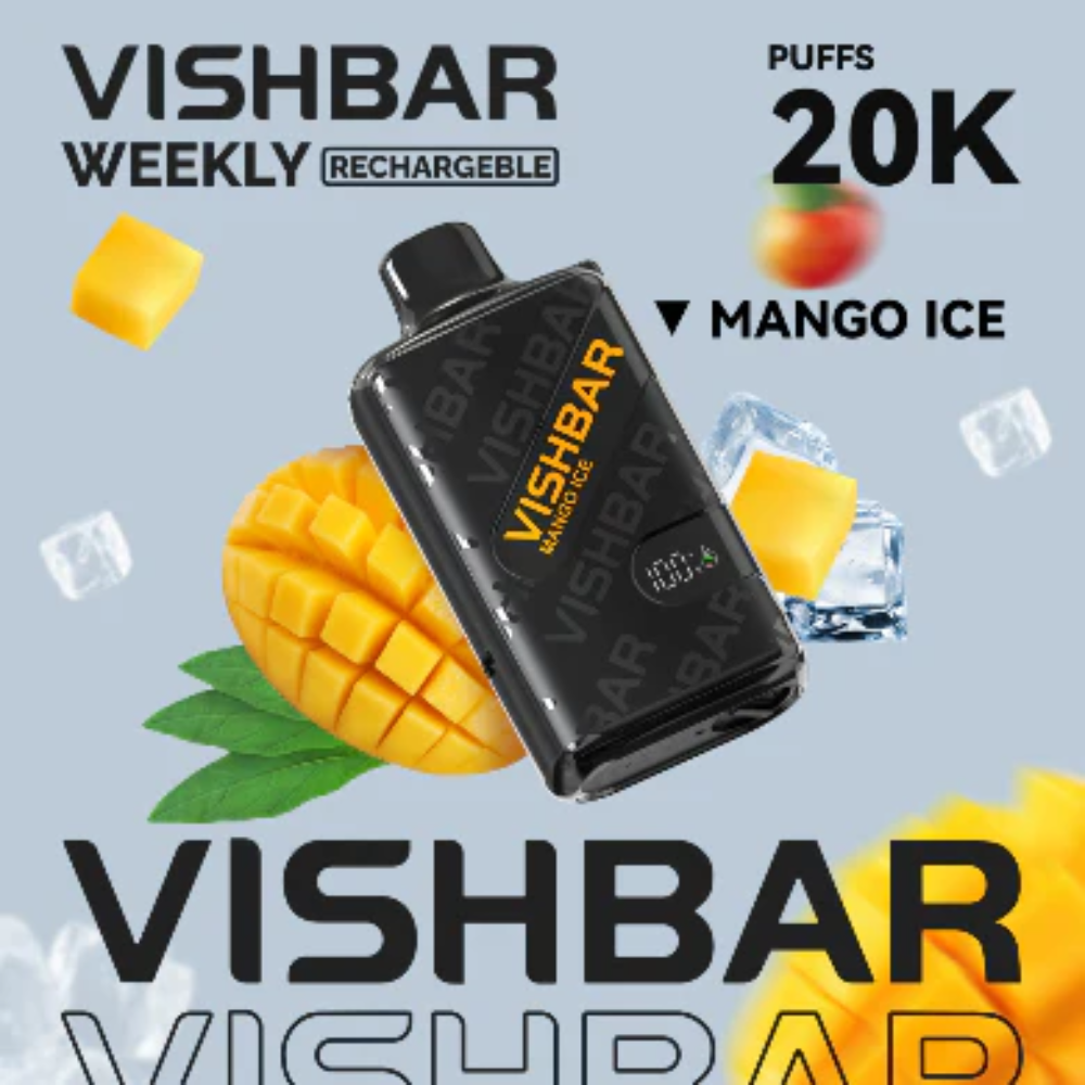 VISHBAR Weekly 20K PUFFS DISPOSABLE VAPE Mango UAE Ras Al Khaimah