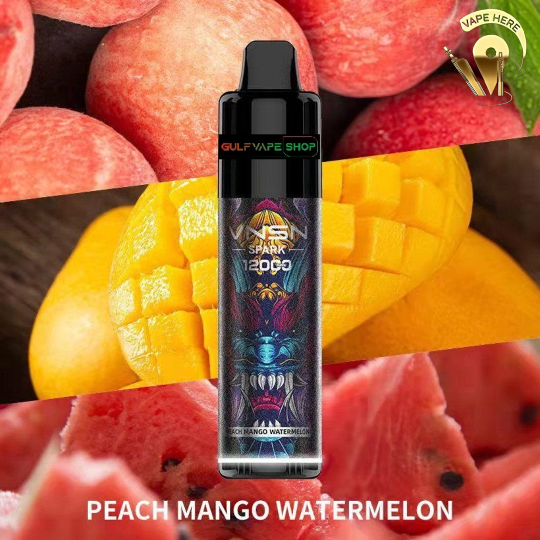 VNSN Spark 12000 Puffs Peach Mango Watermelon UAE Al Ain