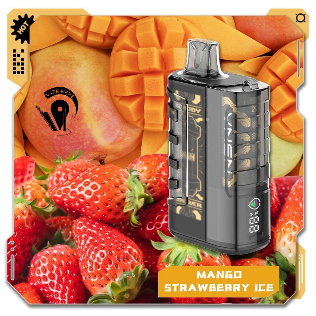 VNSN Ghost 15000 Puffs Disposable Vape 50mg Mango Strawberry Ice UAE Ras Al Khaimah