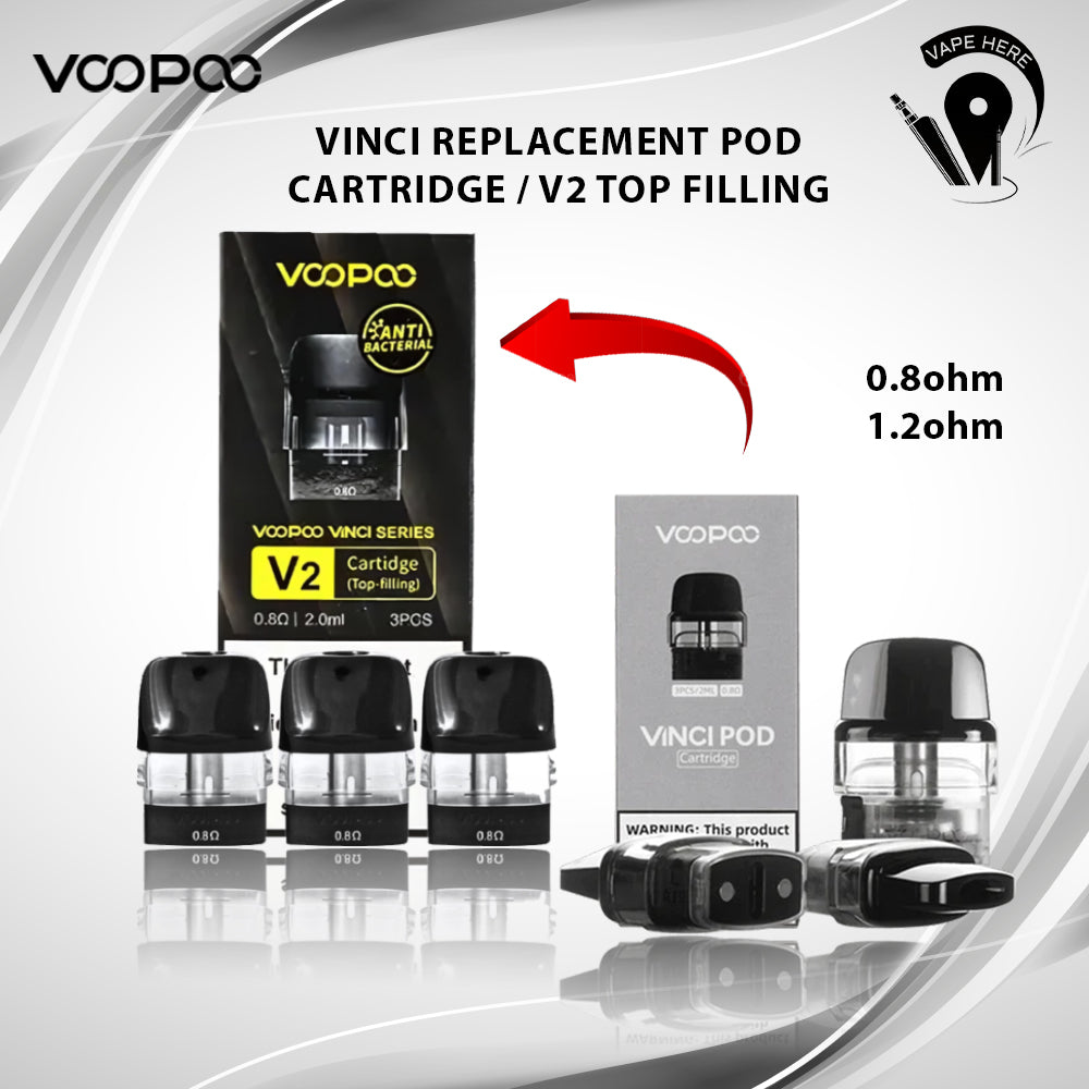 VOOPOO VINCI CARTRIDGE 0.8.2 Ohm (3Pcs Per Pack) | Vape Riyadh | Vape online Dubai | Vape Alain Delivery | Vape Here Store VOOPOO VINCI CARTRIDGE 0.8.2 Ohm (3Pcs Per Pack) | Vape Riyadh | Vape online Dubai | Vape Alain Delivery | Vape Here Store