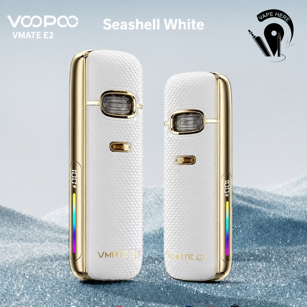 VOOPOO Vmate E2 Pod System 1500mAh Seashell White UAE Abu Dhabi 