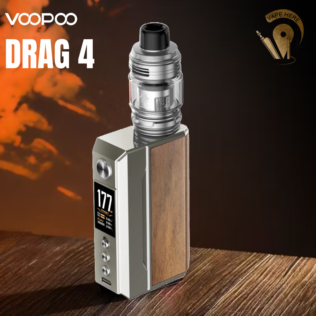 VOOPOO Drag 4 Kit 177W Pale Gold+Walnut UAE Al Ain