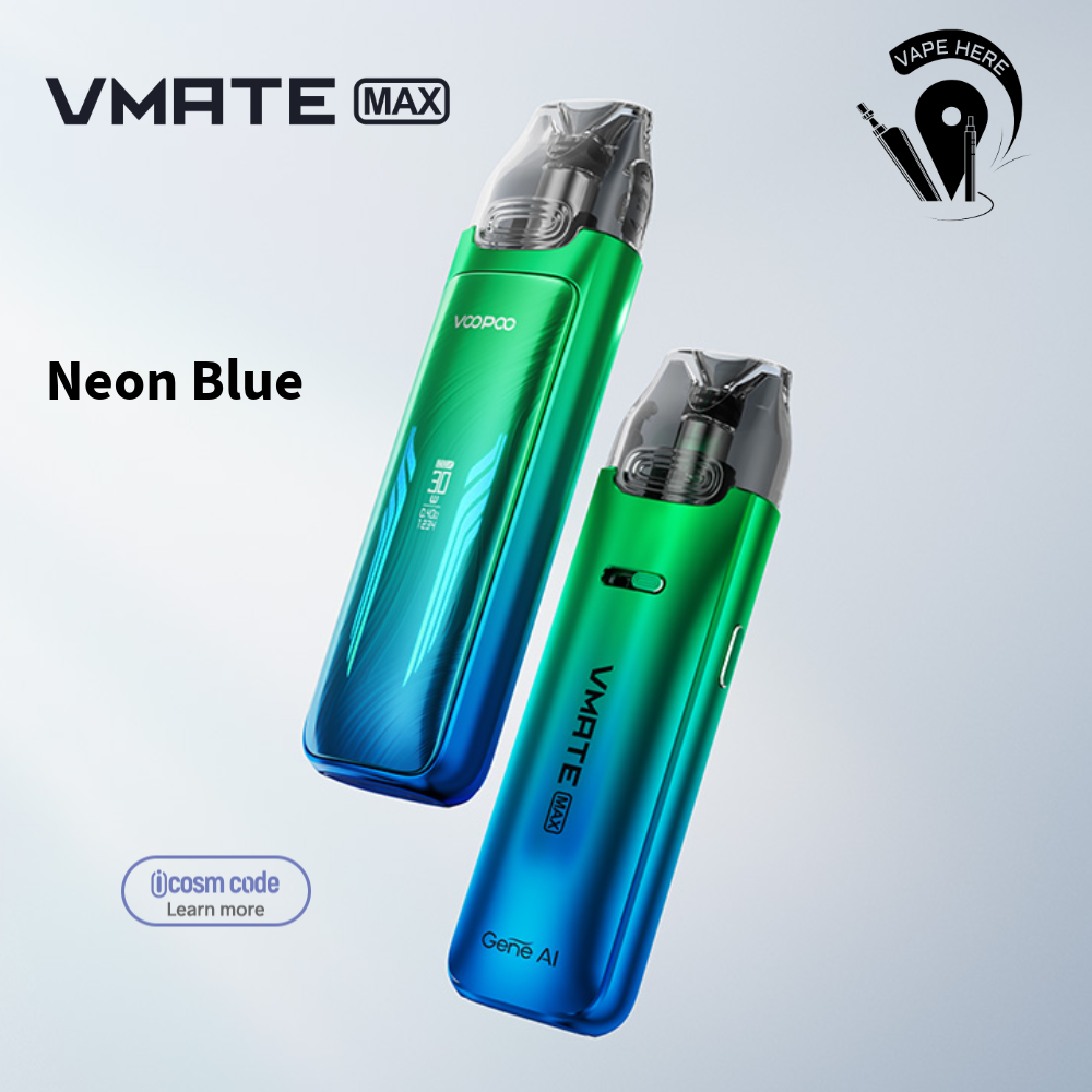 VOOPOO Vmate Max Pod System Kit 30W Neon Blue UAE Al Ain