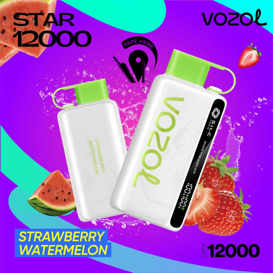 VOZOL STAR 12000 PUFFS DISPOSABLE VAPE Strawberry Watermelon UAE Ajman