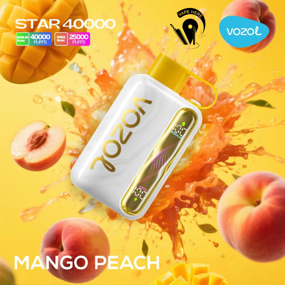 VOZOL STAR 40K DISPOSABLE VAPE Mango Peach UAE Ajman